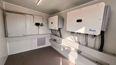 sala de gestión de energía climatizada